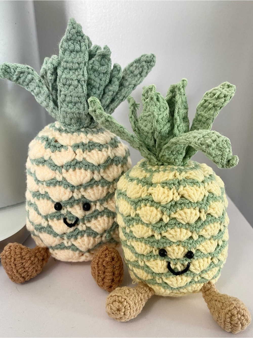 New Jellycat Inspired Crochet Pineapple Plush Yellow and green